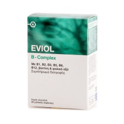 Eviol B-Complex Βιταμίνη για Ενέργεια, τα Μαλλιά & τo Δέρμα 30 μαλακές κάψουλες