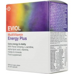 Eviol MultiVitamin Energy Plus Βιταμίνη για Ενέργεια 30 μαλακές κάψουλες