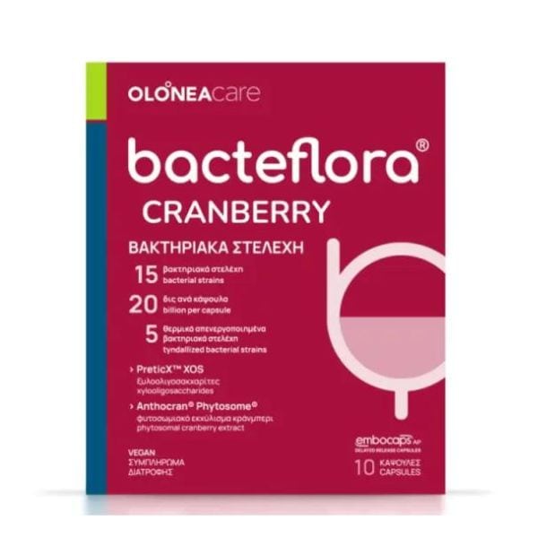 Olonea BacteFlora Cranberry Πρεβιοτικά 30 κάψουλες